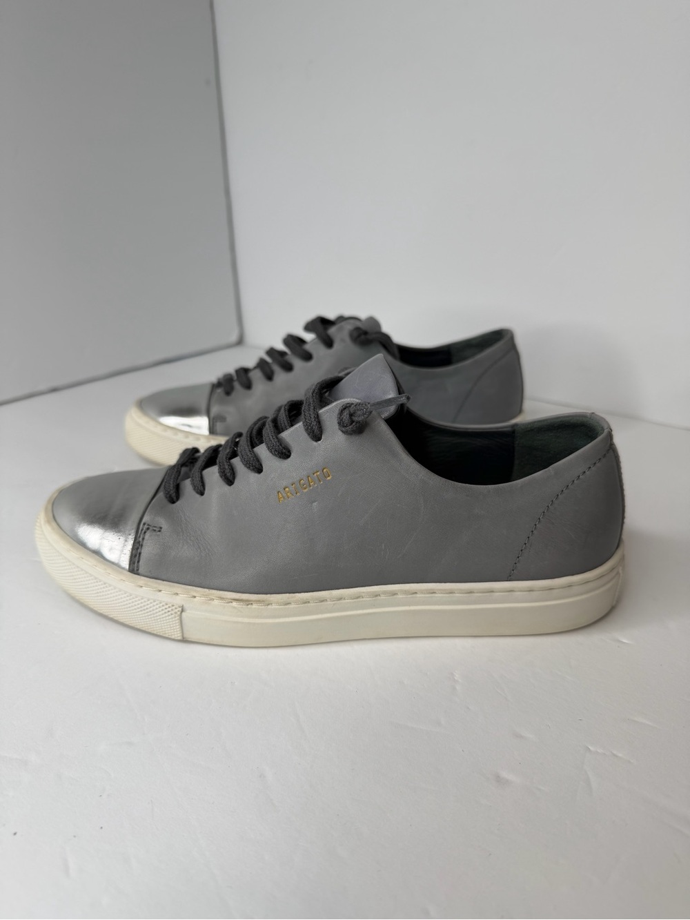 Alex Arigato shoes sneakers silver / gray - cap toe size US 6 / EU36 Gently worn